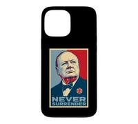 Winston Churchill Never Surrender Iconic Print Case for iPhone 13 Pro Max