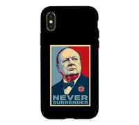 Winston Churchill Never Surrender Iconic Print Case for iPhone X/XS