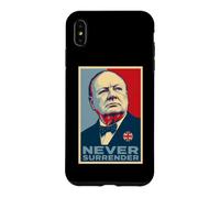 Winston Churchill Never Surrender Iconic Print Case for iPhone XS Max