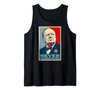 Winston Churchill Never Surrender Iconic Print Tank Top