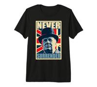 Winston Churchill Never Surrender Premium T-Shirt
