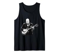 Winston Churchill Playing Electric Guitar Funny History Tank Top