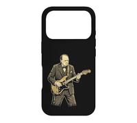 Winston Churchill Playing Electric Guitar Rock History 3 Case for iPhone 17 Pro