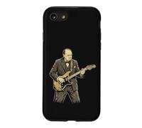 Winston Churchill Playing Electric Guitar Rock History 3 Case for iPhone SE (2020) / 7/8