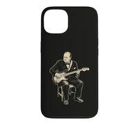 Winston Churchill Playing Electric Guitar Rock History 4 Case for iPhone 13