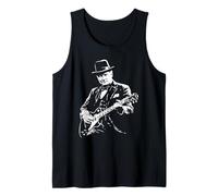Winston Churchill Playing Guitar Design Tank Top