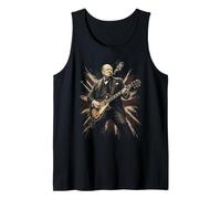 Winston Churchill Playing Guitar Rock Churchill Tank Top