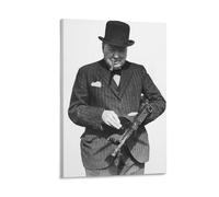 Winston Churchill Poster Art Wallpaper (5) Painting On Canvas Wall Art Poster Scroll Picture Print Walls Decor Home Posters 08x12inch(20x30cm)