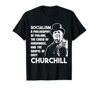 Winston Churchill Quote Anti-socialism Failure Envy History T-Shirt