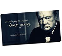 Winston Churchill Quote Canvas Print Picture Wall Art Large 30x16 Inches