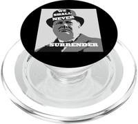 Winston Churchill Quote We Shall Never Surrender PopSockets PopGrip for MagSafe