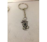 Winston Churchill R100 Emblem made of fine English Pewter on a split ring keyring Handmade by Pride in details and posted from Sheffield