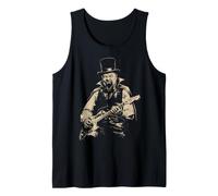Winston Churchill Vampire Playing Guitar British Alt England Tank Top