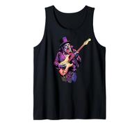 Winston Churchill Vampire Playing Guitar British England Alt Tank Top