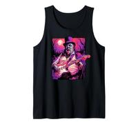 Winston Churchill Vampire Playing Guitar British Music Band Tank Top