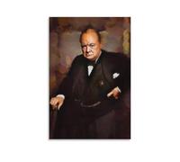 Winston Churchill Was A British Politician Poster Decorative Painting Canvas Wall Posters And Art Picture Print Modern Family Bedroom Decor Posters 12x18inch(30x45cm)