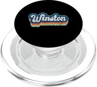 Winston First Name Boy Vintage Style 70s 80s Personalized PopSockets PopGrip for MagSafe