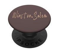 Winston-Salem North Carolina Vintage elegant design PopSockets Adhesive PopGrip