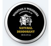 Winston&Whiskers Natural Deodorant 60 ML Natural Deodorant | Plastic Free Eco Friendly Packaging Cruelty Free For Women & Men | Aluminum Free Deodorant Women And Men. Plastic free