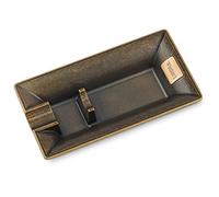 Winston's the Churchill Antique Bronze Cigar Ashtray, Durable with Cigar Holder
