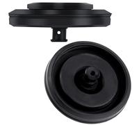 Winsyison 2pcs Toilet Fill Valve Seal Replacement, Rubber Flush Valve Seal Compatible with 200 747 400 Models, Kitchen Toilet Inside Tank Diaphragm Parts- Black