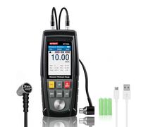 Wintact Digital Ultrasonic Thickness Gauge, UT Meter, Range 0.039 to 11.81 in with Probe for Measuring Metal and Nonmetal Materials, Steel, Silver, Plastic, Glass, PVC, Pipes