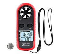 Wintact Handheld Anemometer Small Digital Vane Wind Speed Meter Gauge, Pocket Air Flow Velocity Tester with Measuring Wind Temperature 14℉ to 113℉ for House HVAC Duct Outdoor Kite Boat Sailing Surfing