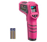 Wintact Laser Infrared Thermometer Gun, Surface Heat Temperature Gun, Non-Contact Digital Thermometer for Kitchen Cooking Food, Pizza Oven, BBQ, Griddle, Pink