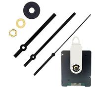 WinTaim 17 mm DCF Radio-Controlled Movement with Hand Sets, Silent Movement for Wall Clock, Black, Radio-Controlled Movement for Replacement DIY