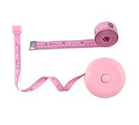 WINTAPE 2PCS Measuring Tape for Body,Soft Tape Measure for Body Sewing Fabric Tailor Cloth Craft Measurement Tape，60 Inch/1.5M Pink Retractable Dual Sided Measure Tape Set (Pink)