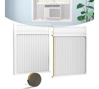 Wintcomfort Window Air Conditioner Side Panel with Adjustable Frame, Adjuatable Window AC Accordion Filler Kit for Window AC Units 14000~22000 Btu, Window AC Insulation Side Panels with Frame