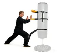 WINTECY Wing Chun Dummy for Martial Arts Training - Wall Mount & Portable Options - Interchangeable Spring Arms for Martial Arts, Boxing, and Karate Practice (for Soft Objects)