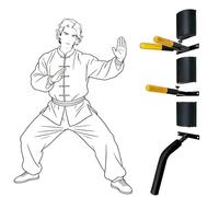WINTECY Wing Chun Dummy for Martial Arts Training - Wall Mount & Portable Options - Interchangeable Spring Arms for Martial Arts, Boxing, and Karate Practice (Wall Mounted)