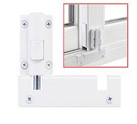 Wintek Patio Sliding Door Security Foot Lock Kick Lock, Fits on Top Rail-Childproof Patio Door Guardian-or Bottom Rail-Foot Operated-Keep Your Family Safe and Secure(1Pack,White)