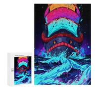 Winter Activity Gift - Galactic Sea Monsters, Jigsaw Puzzle for Adults, 300 PCS - to Assemble, Frame And Display
