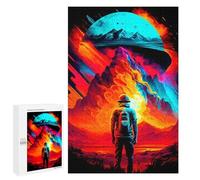 Winter Activity Gift - Voyager's Dawn A Cosmic Journey -1, Displayable Picture Puzzle, 1000 PCS, with A Decorative Finished Picture