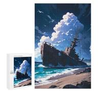 Winter Activity Gift - Wrecked Sentinel, Jigsaw Puzzle for Adults, 1000 PCS - to Assemble, Frame And Display