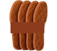 Winter Alpaca Wool Insoles Soft Plush Warm Thicken Foot Thermal Shoe Insole for Women Men Breathable Snow Boots Shoes Heat Pads Ideal for Cold and Rainy Days(4PCS,41)