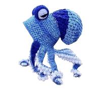 Winter Apparel Party Tricky Funny Head Cover Crochet Yarn Hat Crochet Hat The Perfect Addition to Your Everyday Winter Wardrobe Cut Proof Hood (C, One Size)