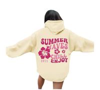Winter Apparel Tops Summer Casual V Neck Tshirt Ladies 2025 Print Daily Tees Blouses You Can Wear My Sweatshirt (Khaki, L)