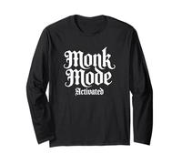 Winter Arc Monk Mode Activated Gym Motivation and Focus Long Sleeve T-Shirt