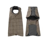 Winter Autumn and Winter British Gentleman Dog Coat Windproof Cold Proof Warm Pet Apparel for Indoor and Outdoor Use (A, XS)