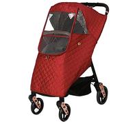 Winter Baby Stroller Cover, Universal Windshield Rain Cover to Keep Warm in Winter Red
