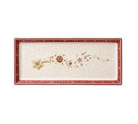 Winter Bakery Delight Cake plate rectangular