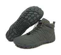 Winter Barefoot Shoes, 2024 New Hike Barefoot Wide Toe Box Footwear Autumn Waterproof, Hike Walking Boots Women Men (Green, Adult, Women, 5, Numeric, UK Footwear Size System, Medium)
