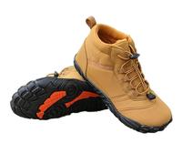 Winter Barefoot Shoes, Soft Light Fitness Shoes with Non-Slip Soles and Wide Toe Cap, Healthy, Warm & Water-Resistant, High Warm and Non Slip Boots, for Women Men Trail Running Shoes Khaki