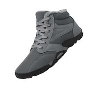 Winter Barefoot Shoes Warm Lined Winter Shoes for Men Women Wide Toe Box Winter Boots Non-Slip Snow Boots Extra Comfortable Winter Boots Lace-up Ankle Boots Trail Running Shoes Snow Boots, darkgray, 5