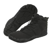 Winter Barefoot Snow Hiking Boots for Women and Men, Warm Fur Lined Outdoor Waterproof Cold Boot, Non-Slip Wide Toe Box Ankle Boot Unisex Five Finger Booties Hike Shoe