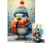 Winter Bird 1000 Piece Adult Puzzles Mental Focus Game High Accuracy Cutting Craft Bonding Activity for Loved Ones (38x26cm)