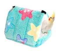 Winter Bird Nest House - Warm Bird Bed Cage, Warm Parrot Hide Hammock House | Comfortable Hiding Cabin, Cotton Nest Hammock, Suitable for Small Bird Animals and Turtle Doves